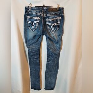 Rock Revival Charlotte Edgy Women’s Skinny Low Rise Jeans - 28"